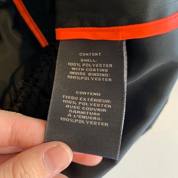 Vince Camuto Jacket Womens PP/PS Black Gold Quilt Trim Anorak Detach Hood - Picture 12 of 16